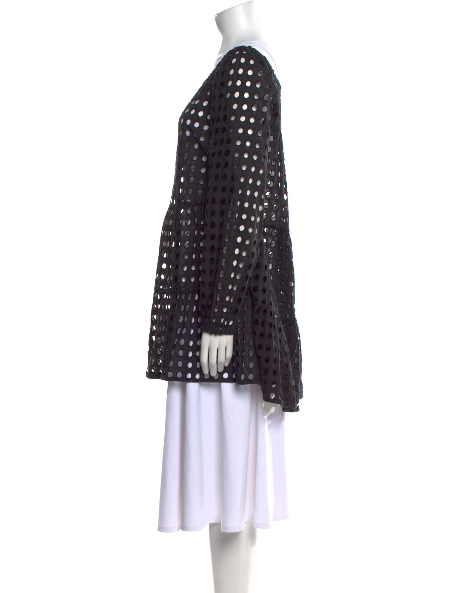 Solid & Striped Polka Dot Print Mini Dress