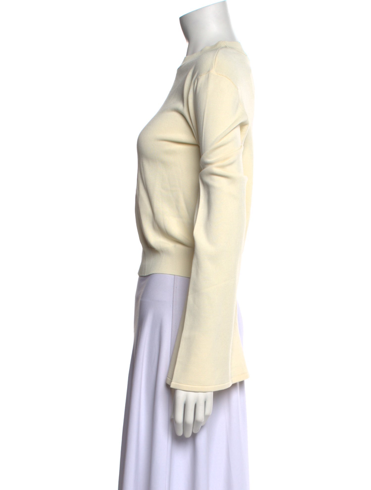 Solid & Striped Crew Neck Long Sleeve Sweatshirt