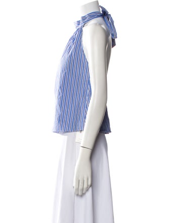 Solid & Striped Striped Halterneck Crop Top