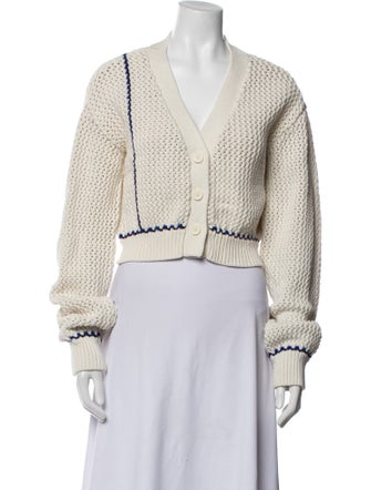 Solid & Striped V-Neck Sweater