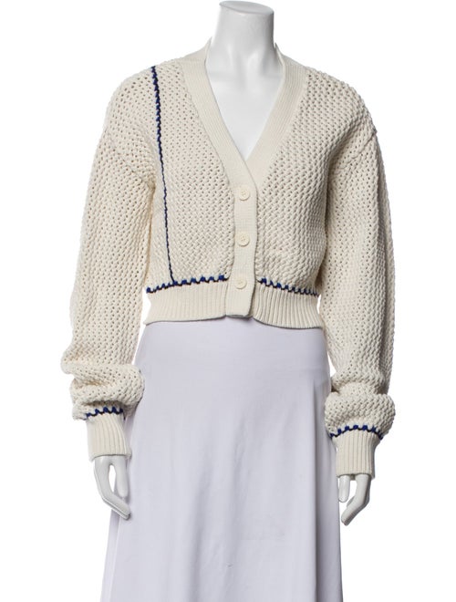 Solid & Striped V-Neck Sweater