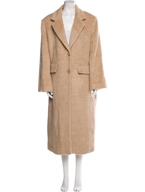 Solid & Striped Wool Faux Fur Coat