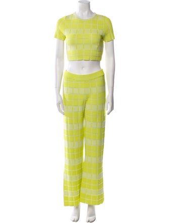 Solid & Striped Pant Set