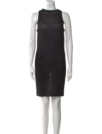 Solid & Striped Crew Neck Mini Dress