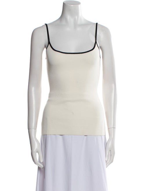 Solid & Striped Scoop Neck Sleeveless Top