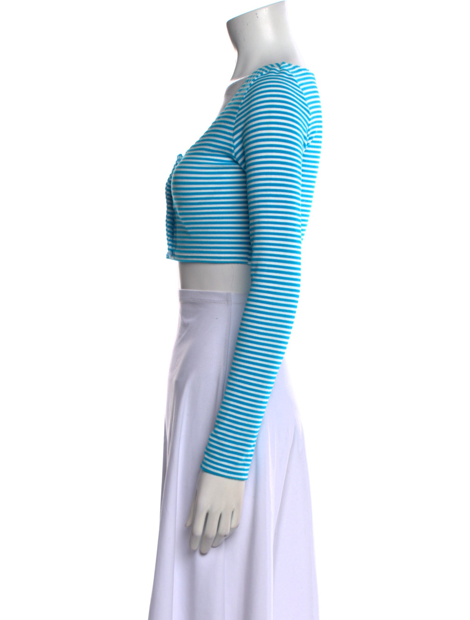 Solid & Striped Striped Scoop Neck Crop Top