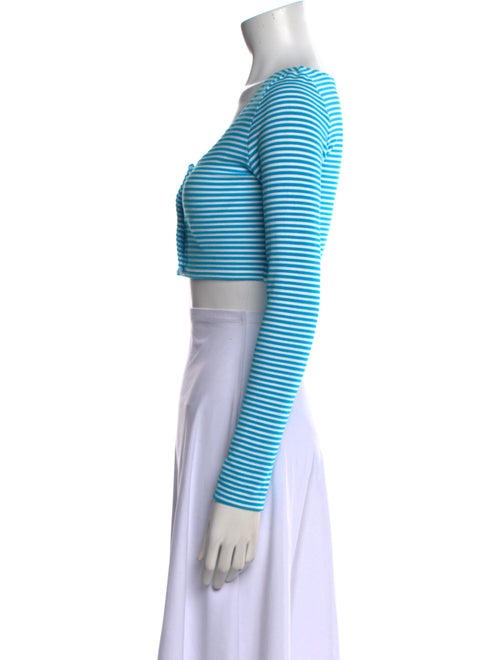 Solid & Striped Striped Scoop Neck Crop Top