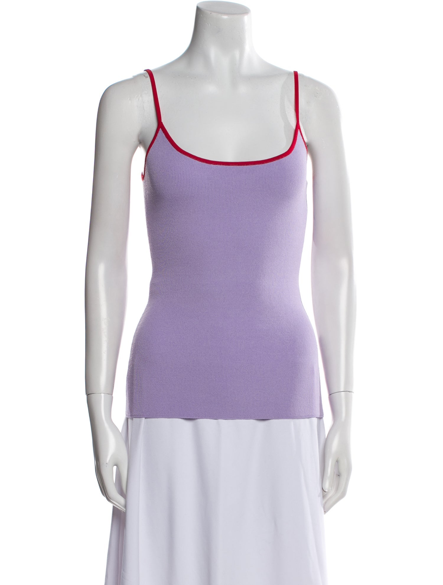 Solid & Striped Scoop Neck Sleeveless Top