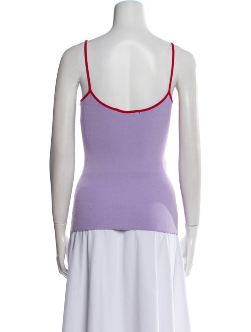 Solid & Striped Scoop Neck Sleeveless Top