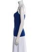 Solid & Striped Square Neckline Sleeveless Top