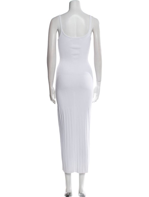 Solid & Striped Square Neckline Long Dress