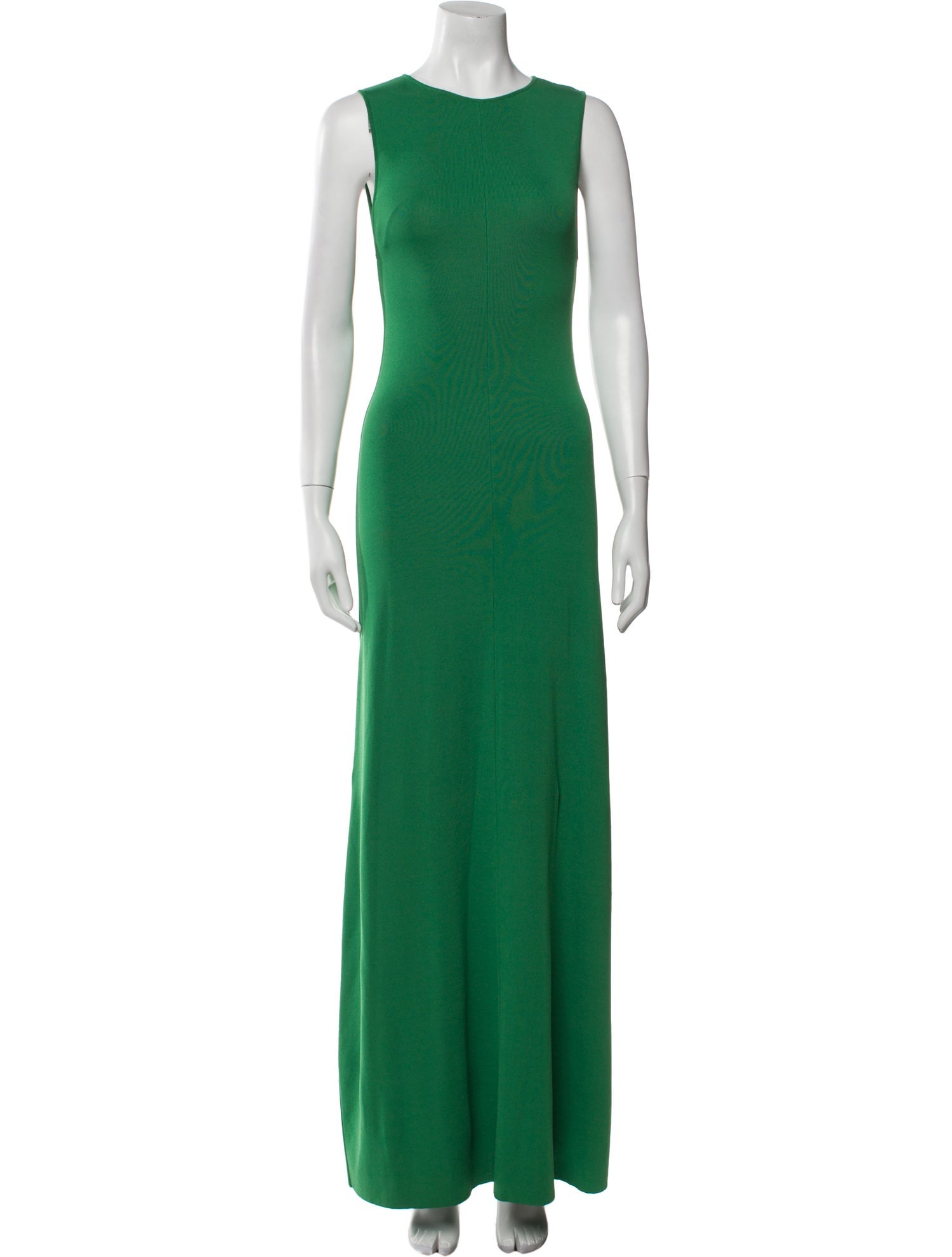 Solid & Striped Crew Neck Long Dress