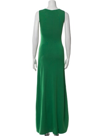 Solid & Striped Crew Neck Long Dress