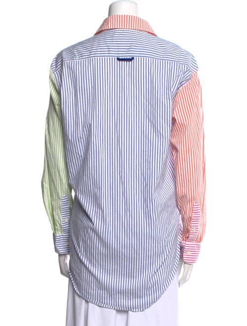 Solid & Striped Striped Long Sleeve Button-Up Top