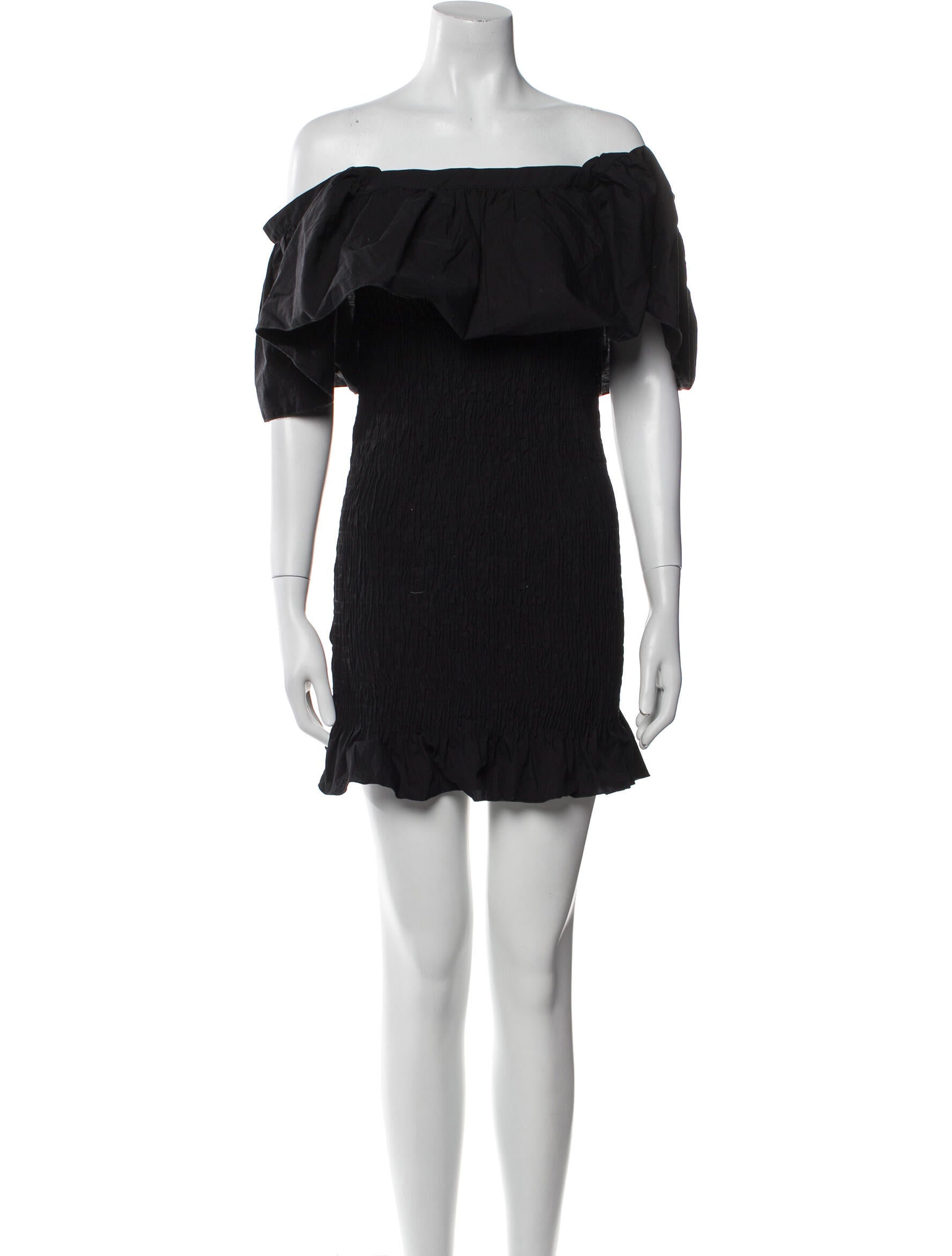 Solid & Striped Off-The-Shoulder Mini Dress