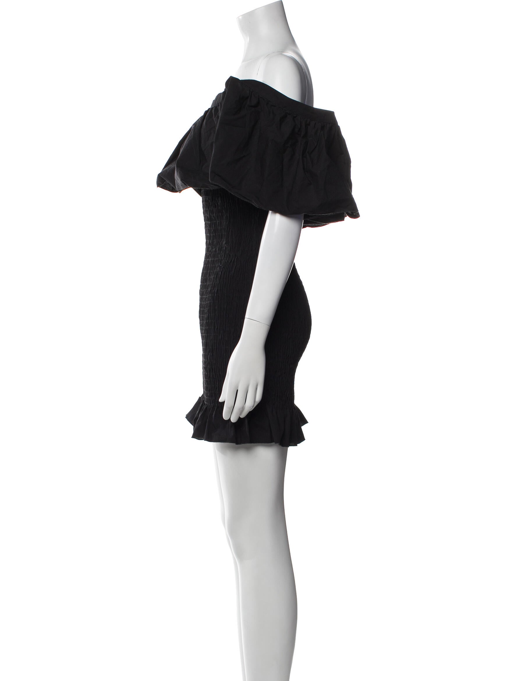 Solid & Striped Off-The-Shoulder Mini Dress