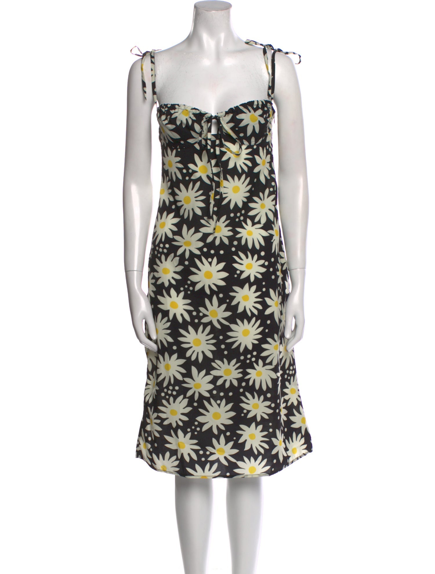 Solid & Striped Floral Print Midi Length Dress w/ Tags