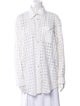 Solid & Striped Printed Long Sleeve Button-Up Top