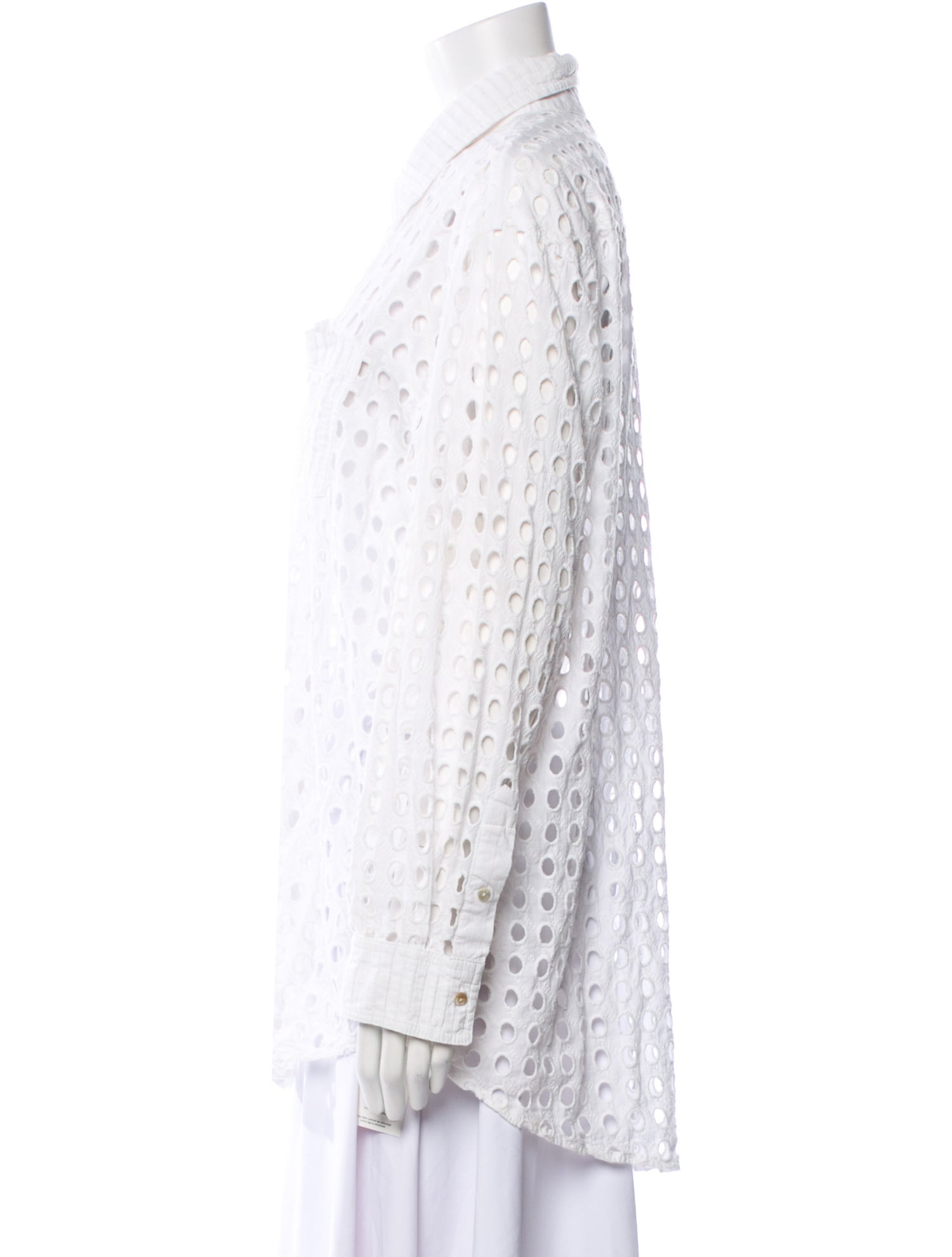 Solid & Striped Printed Long Sleeve Button-Up Top