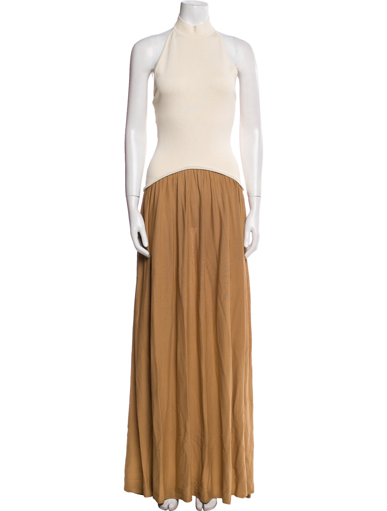 Solid & Striped Halterneck Long Dress w/ Tags