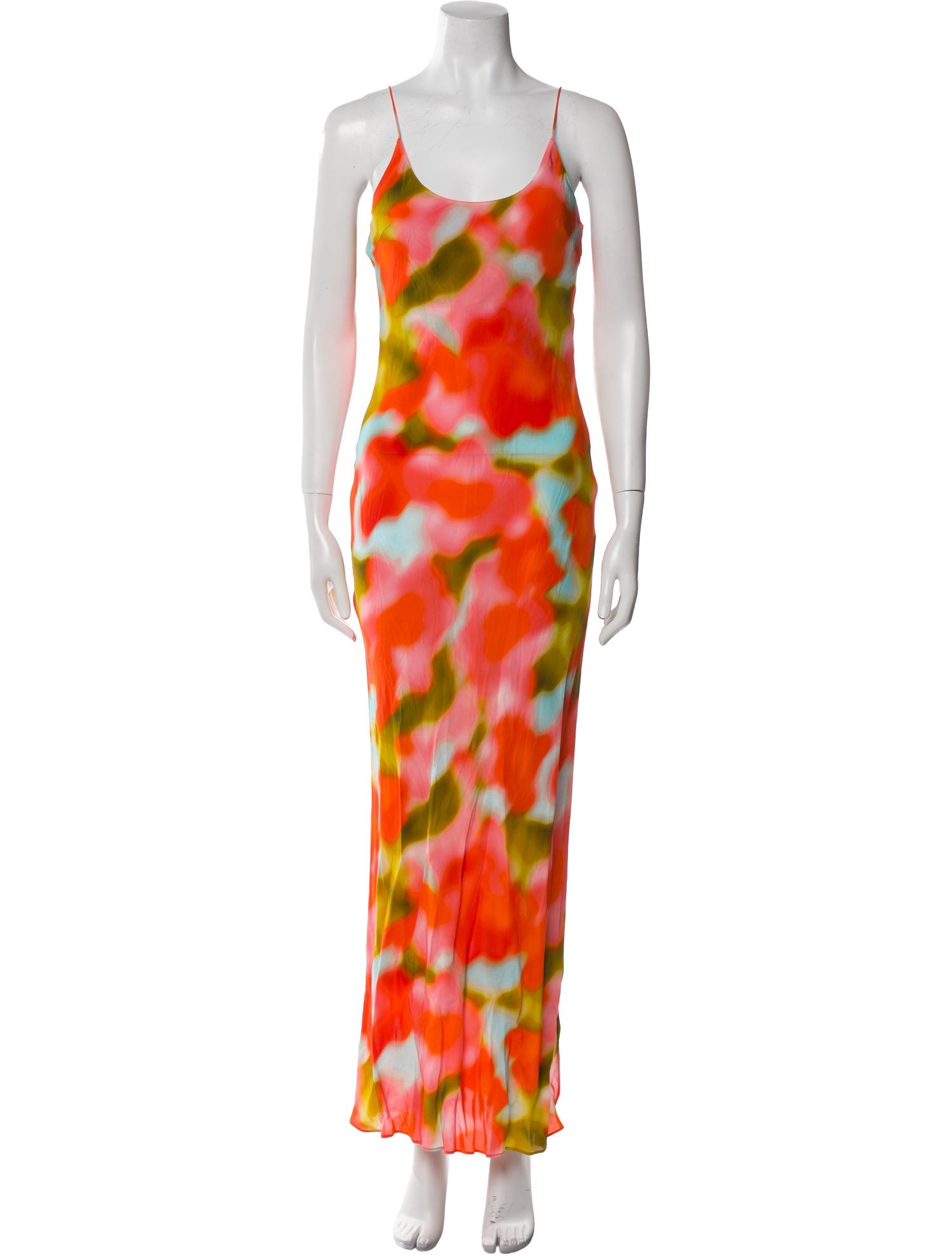 Solid & Striped Tie-Dye Print Long Dress