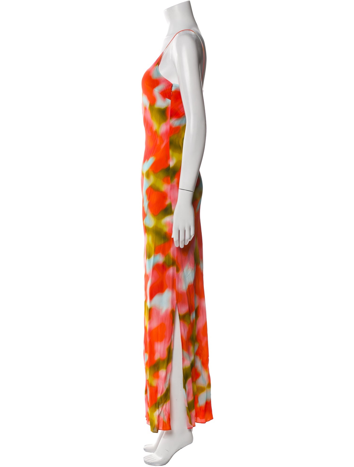 Solid & Striped Tie-Dye Print Long Dress