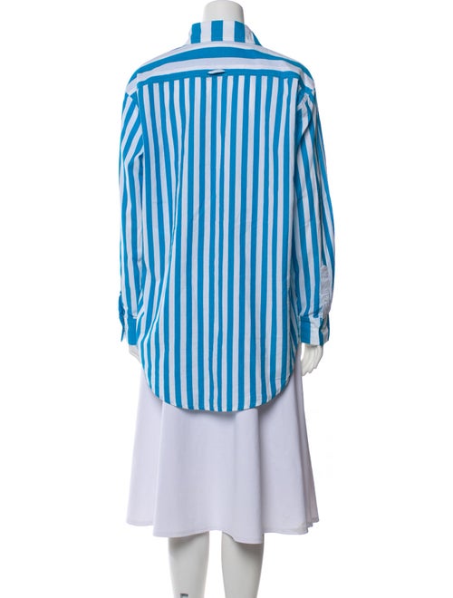 Solid & Striped Striped Long Sleeve Button-Up Top