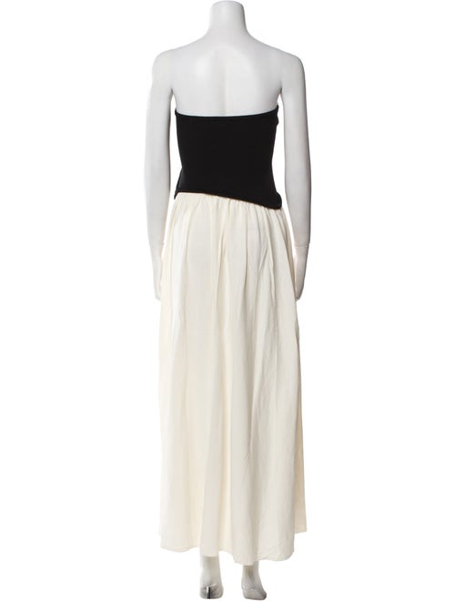 Solid & Striped Strapless Long Dress