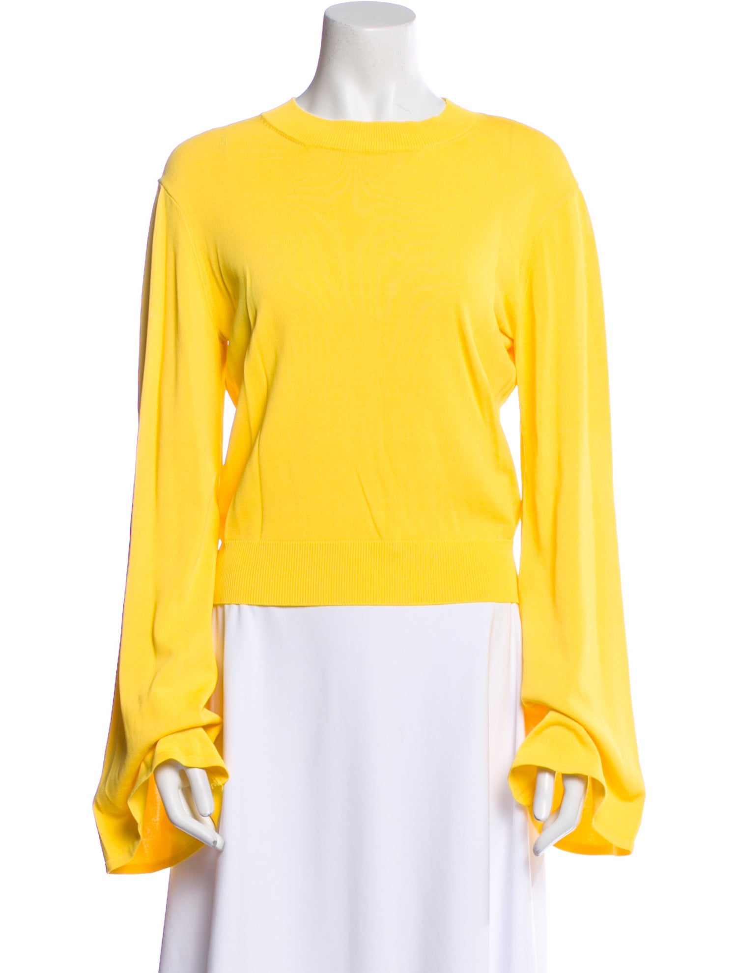 Solid & Striped Crew Neck Long Sleeve Sweatshirt