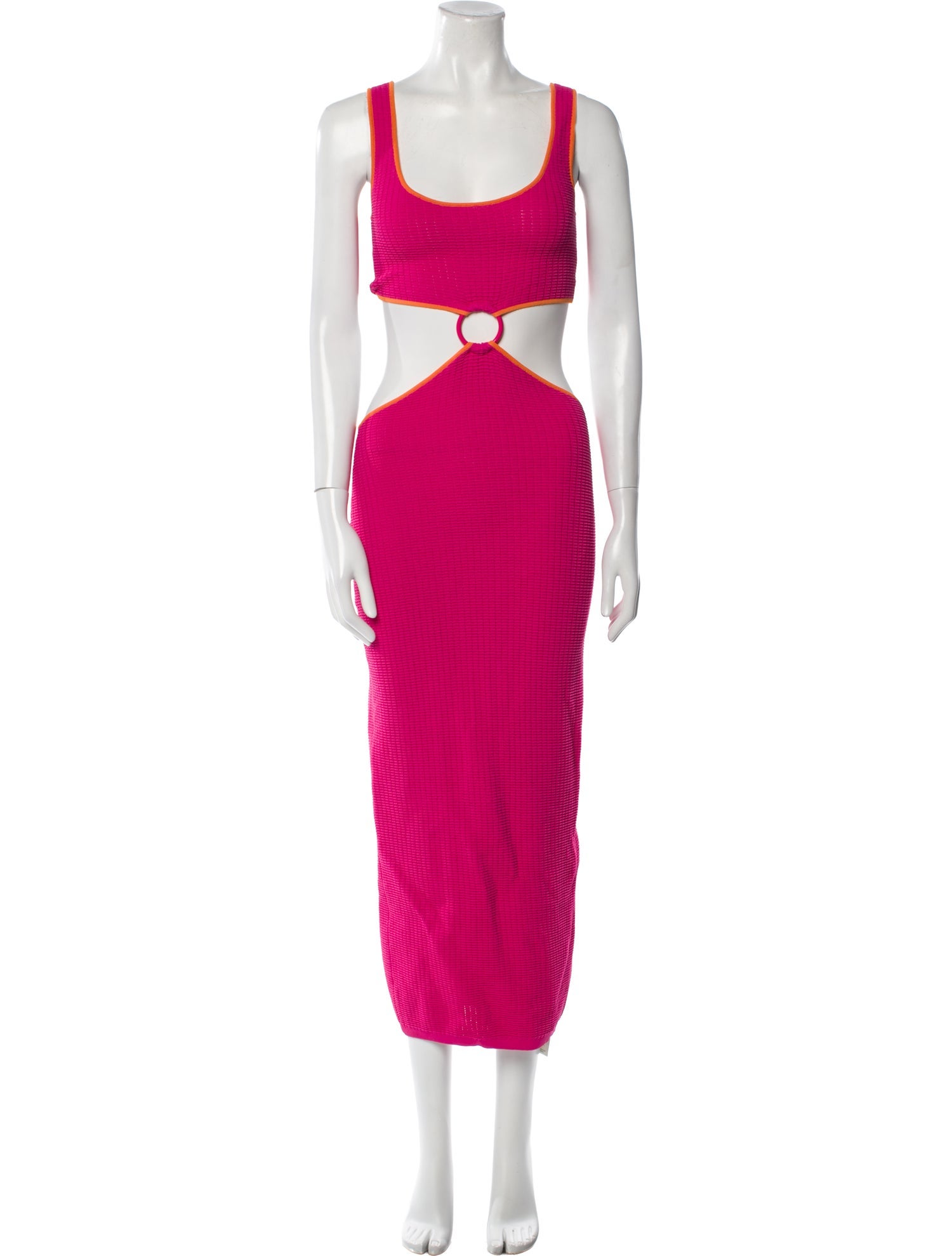 Solid & Striped Scoop Neck Long Dress