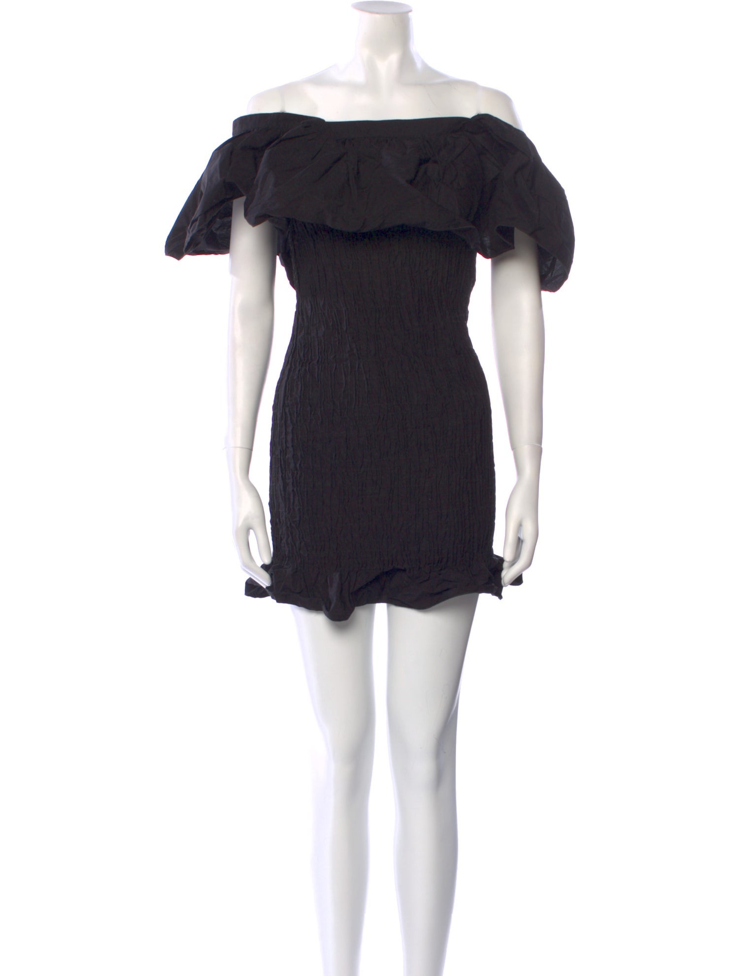 Solid & Striped Off-The-Shoulder Mini Dress