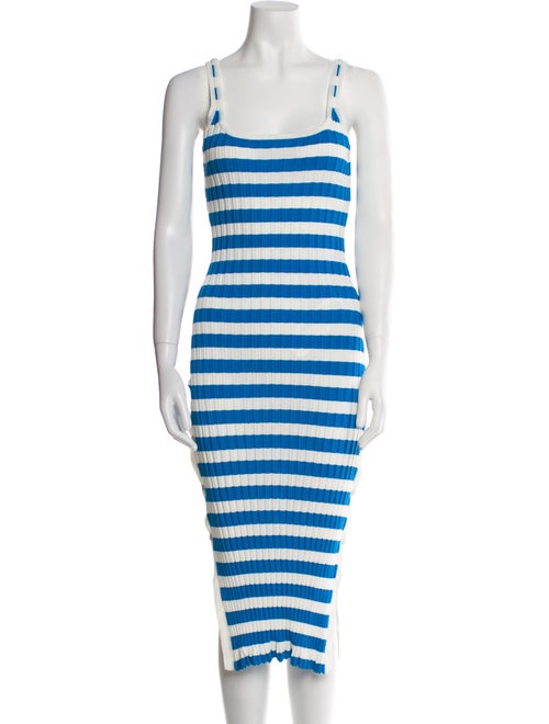 Solid & Striped Striped Midi Length Dress
