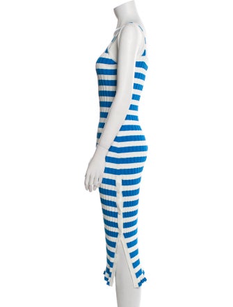 Solid & Striped Striped Midi Length Dress