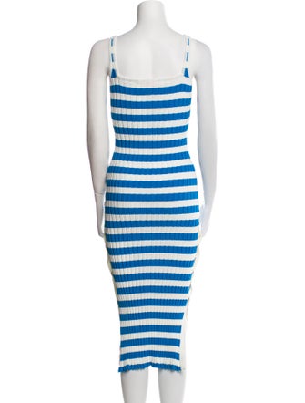 Solid & Striped Striped Midi Length Dress