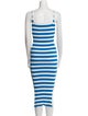 Solid & Striped Striped Midi Length Dress