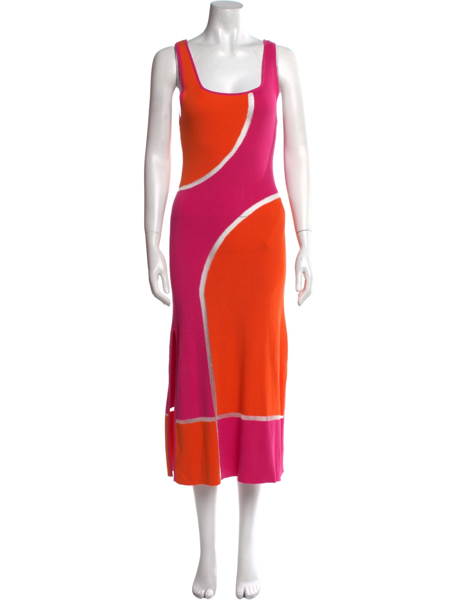 Solid & Striped Printed Long Dress