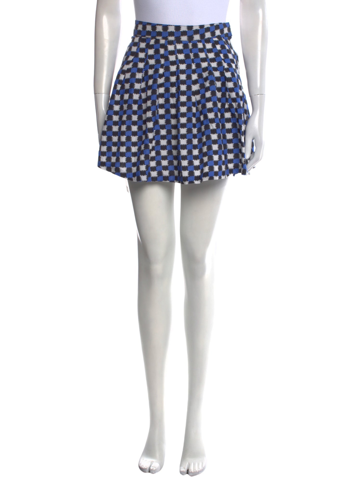 Solid & Striped Printed Mini Skirt