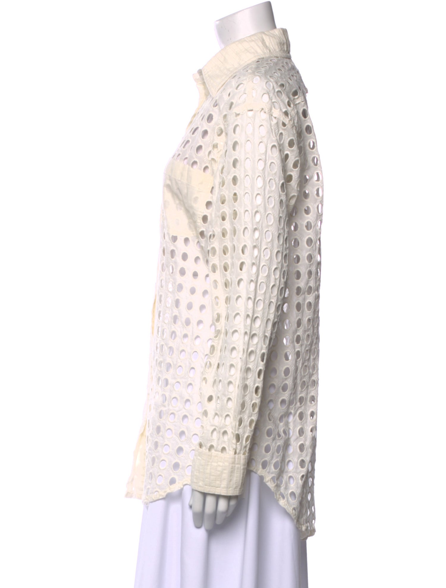 Solid & Striped Printed Long Sleeve Button-Up Top w/ Tags