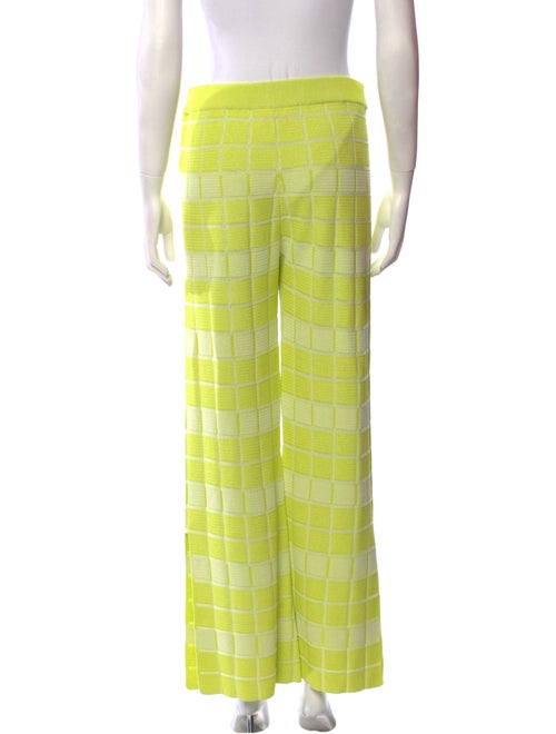 Solid & Striped Plaid Print Wide Leg Pants
