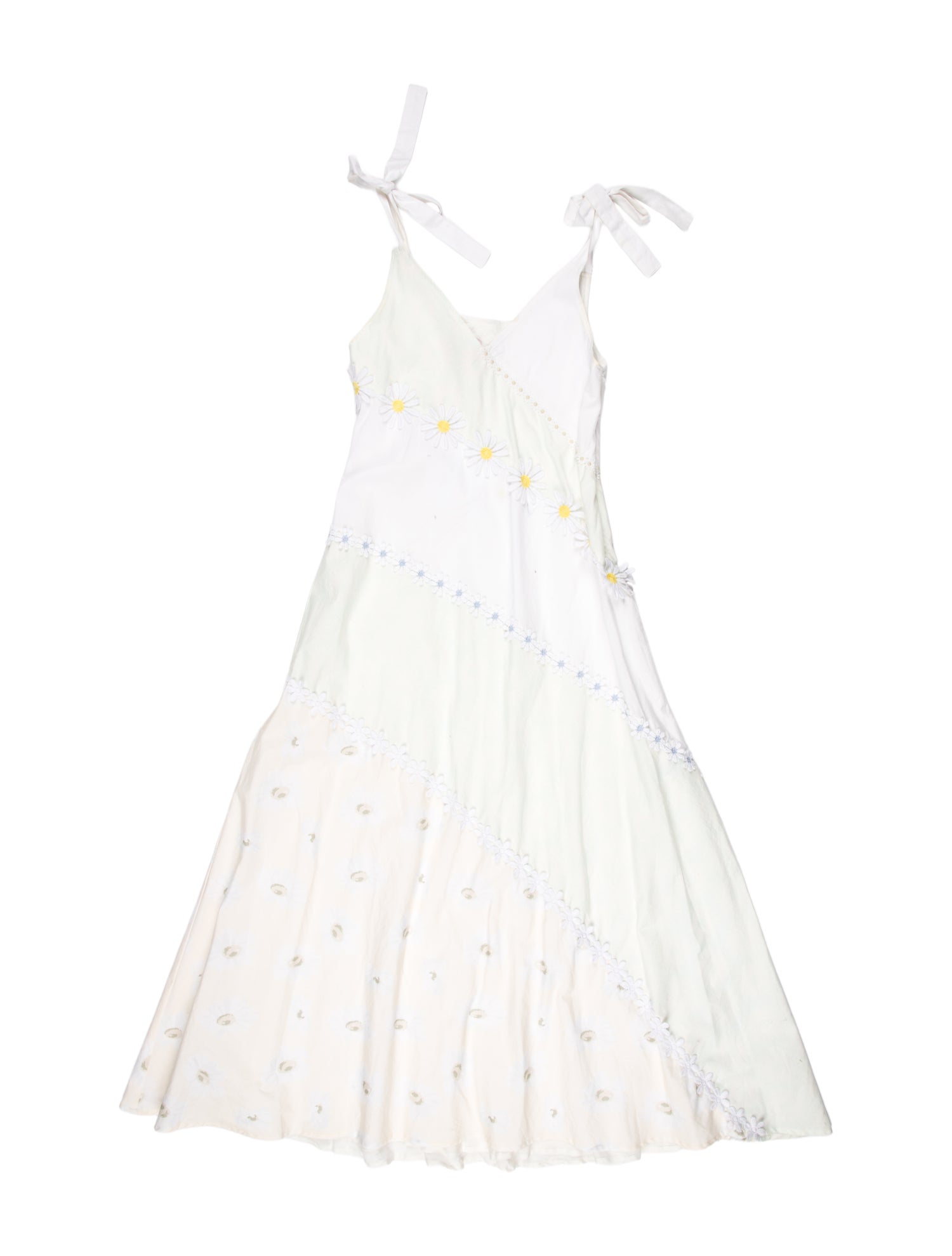 Solid & Striped Floral Print Midi Length Dress