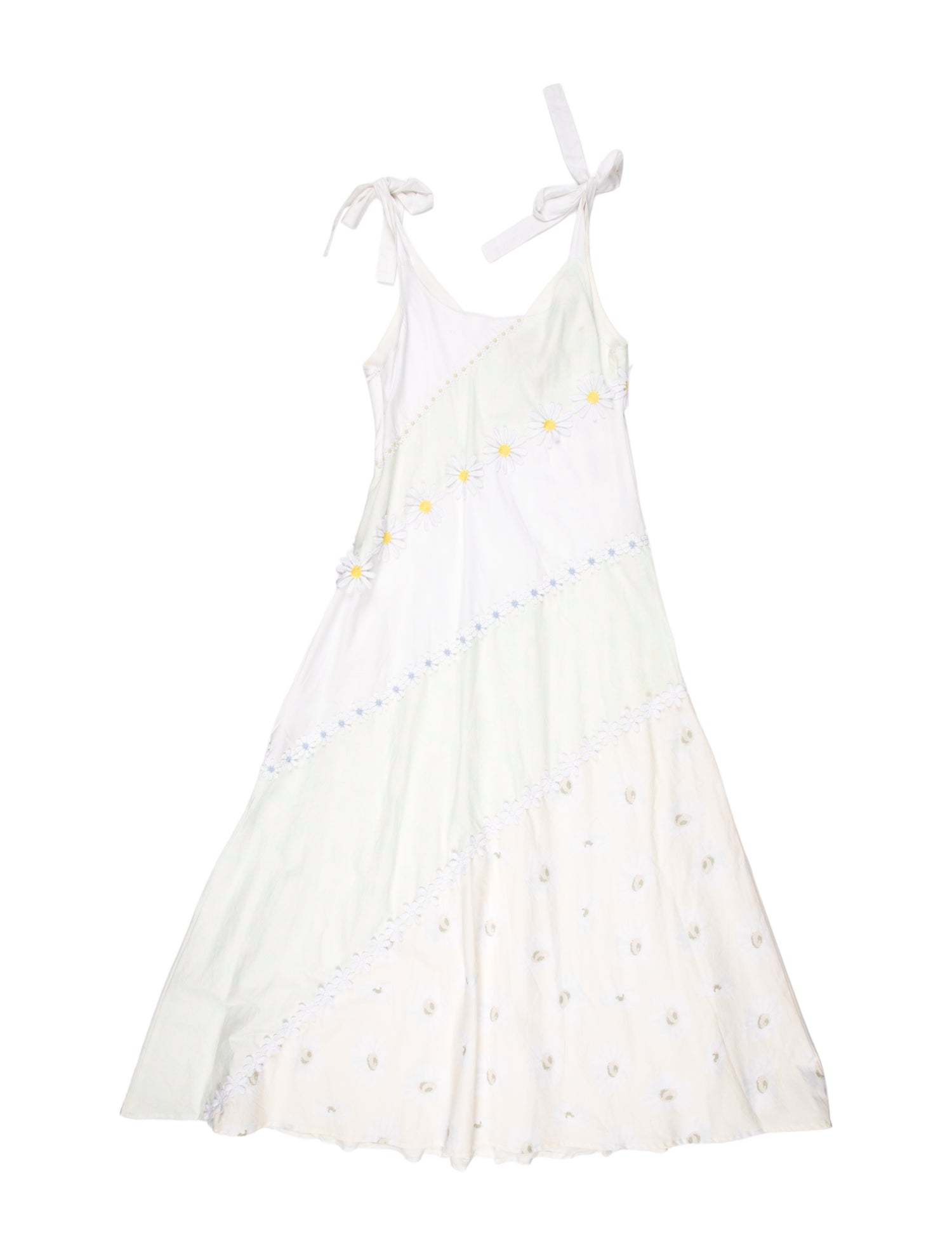 Solid & Striped Floral Print Midi Length Dress