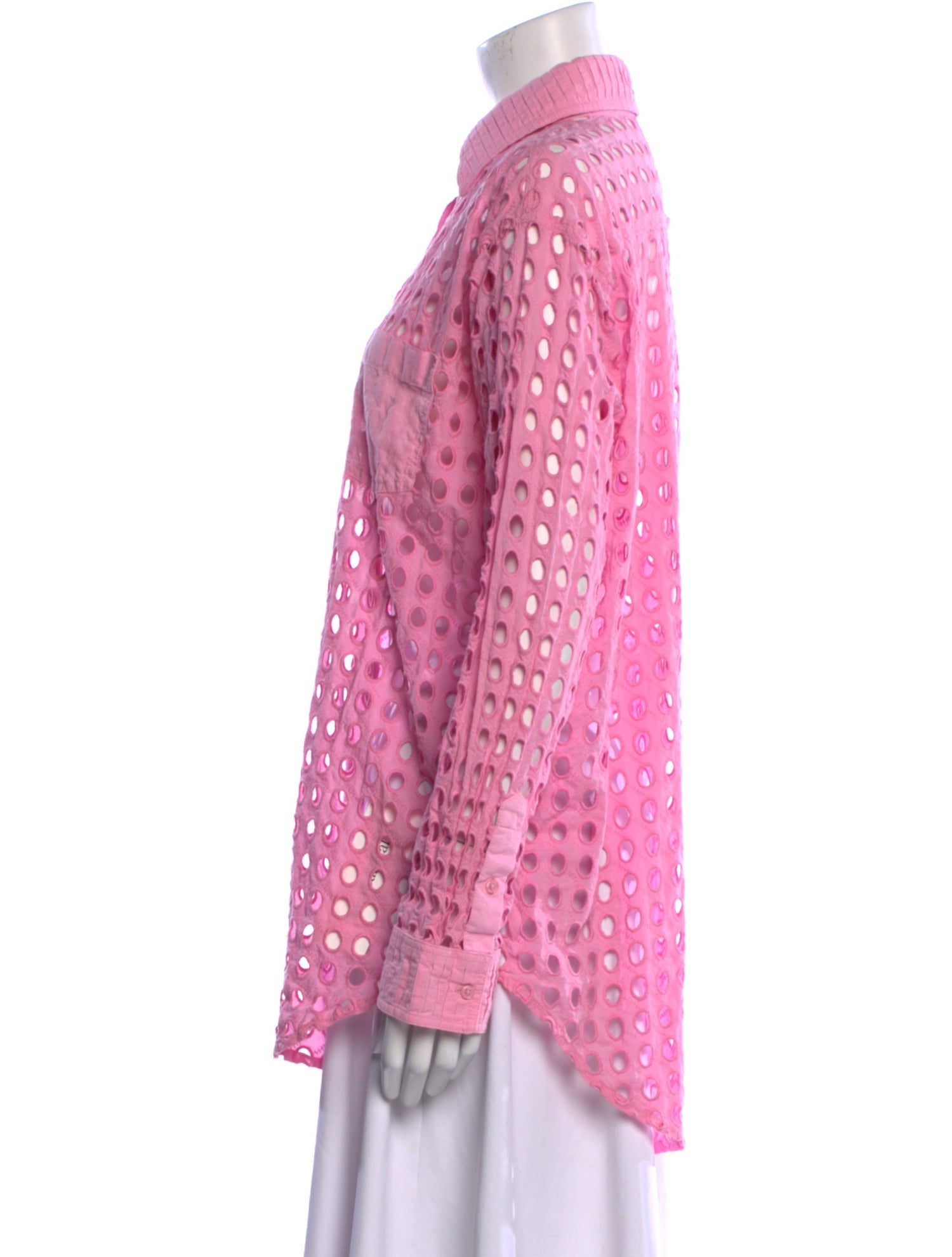 Solid & Striped Long Sleeve Button-Up Top