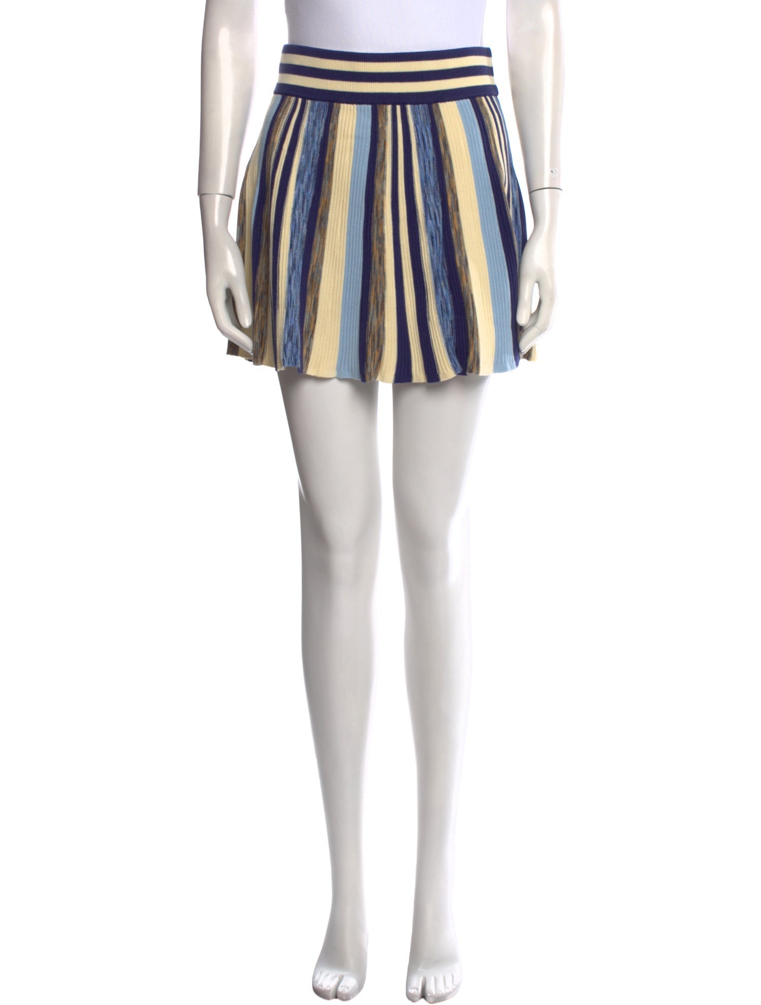 Solid & Striped Striped Mini Skirt