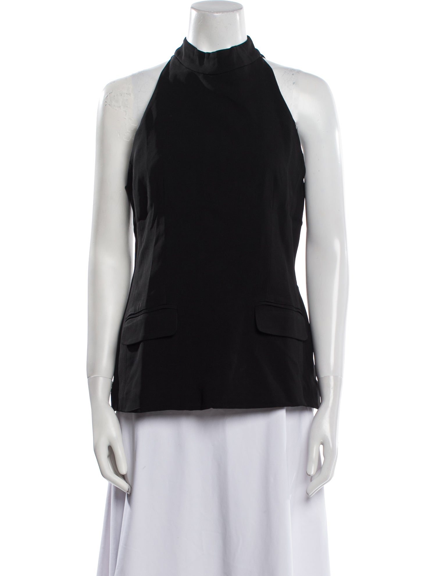 Solid & Striped Halterneck Sleeveless Top