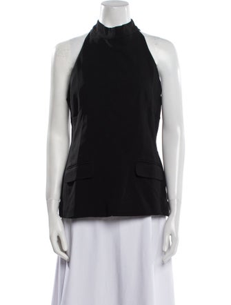 Solid & Striped Halterneck Sleeveless Top