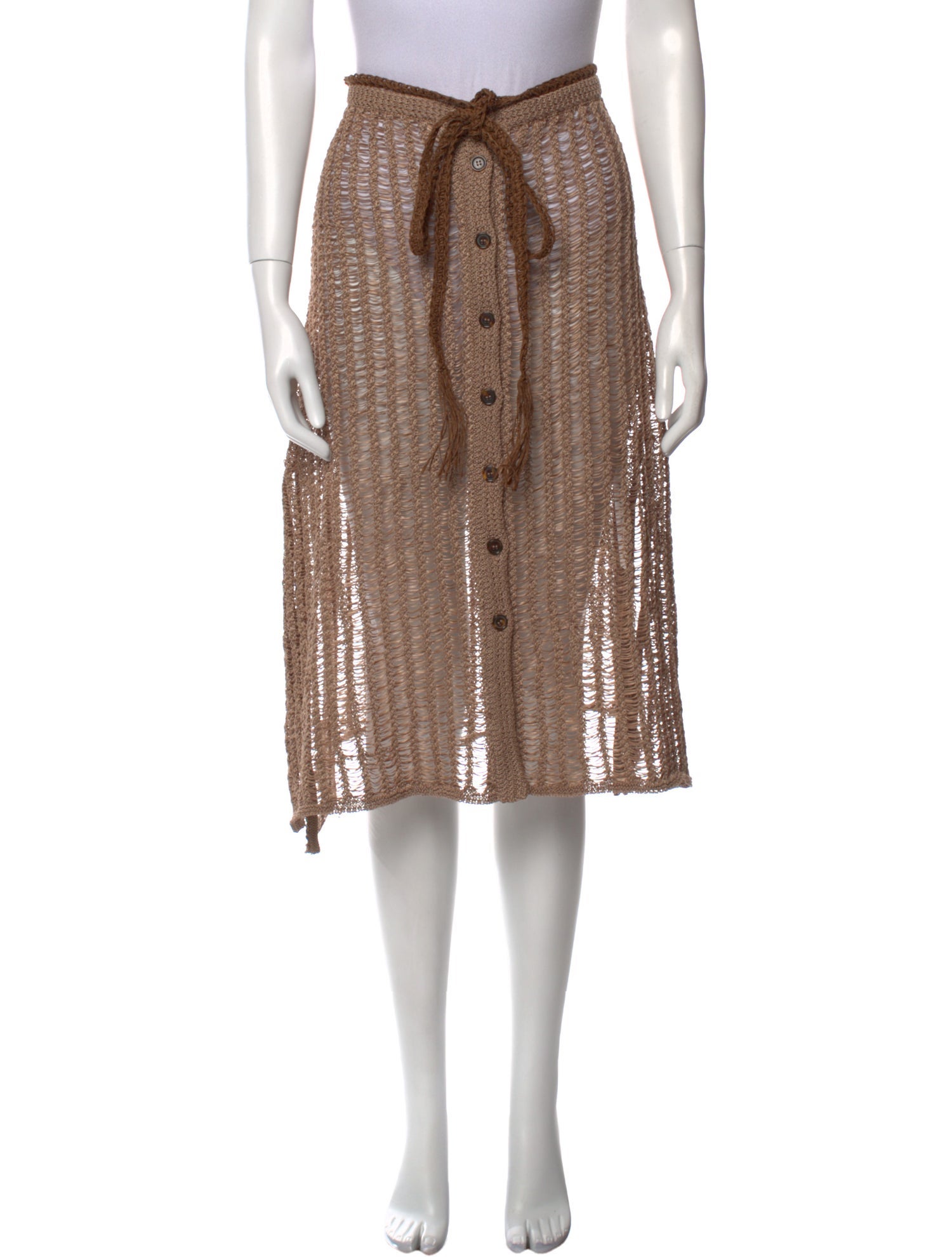 Solid & Striped Knee-Length Skirt w/ Tags