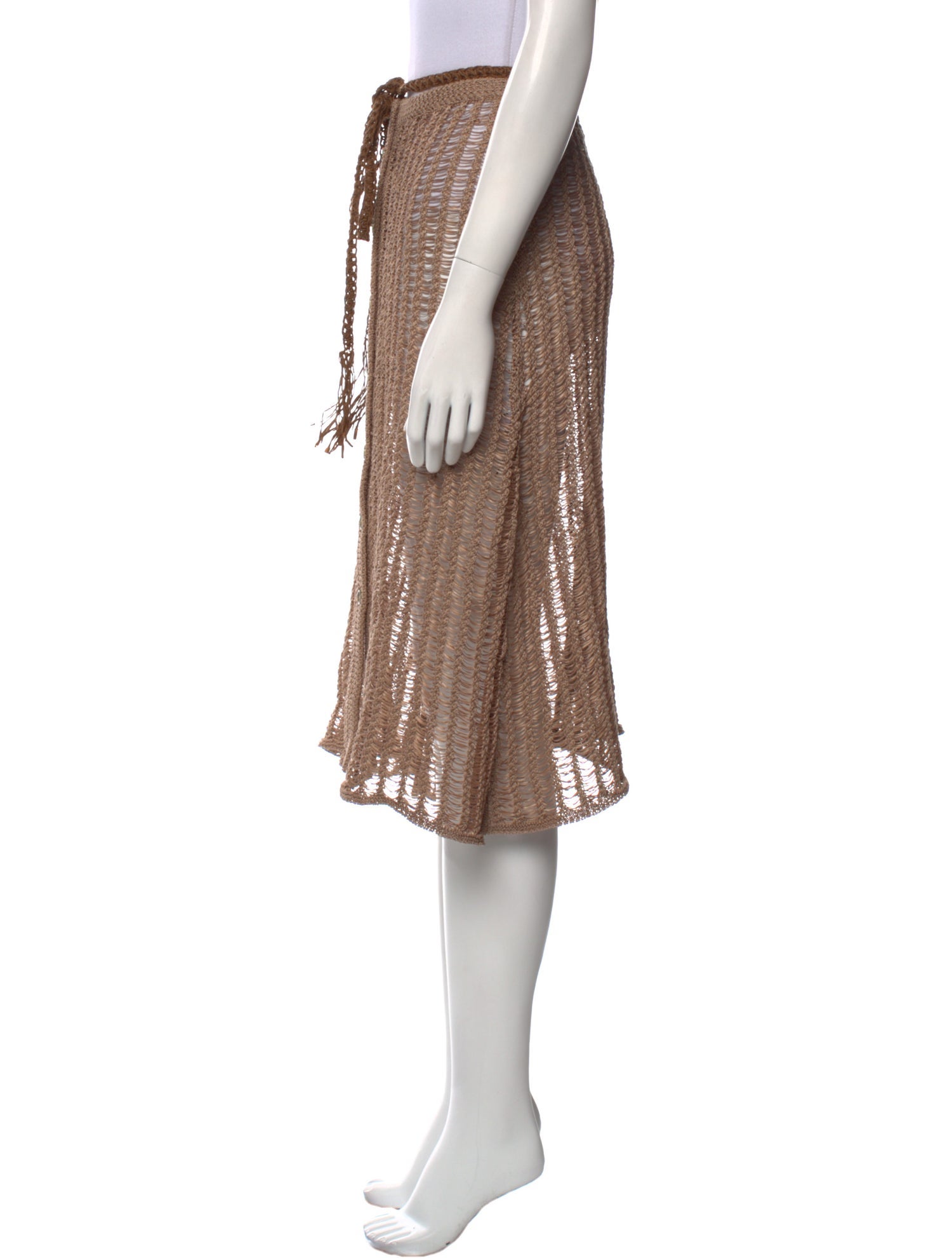 Solid & Striped Knee-Length Skirt w/ Tags