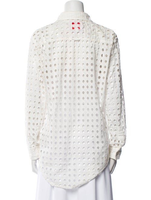 Solid & Striped Printed Long Sleeve Button-Up Top