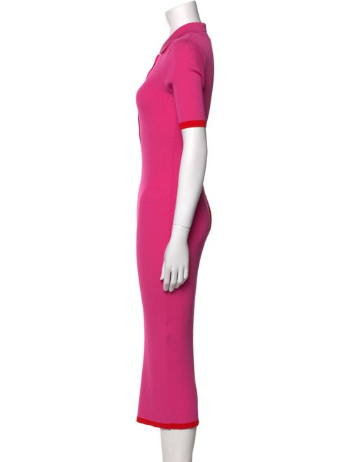 Solid & Striped Crew Neck Long Dress