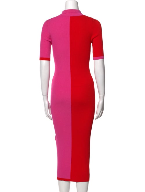 Solid & Striped Crew Neck Long Dress